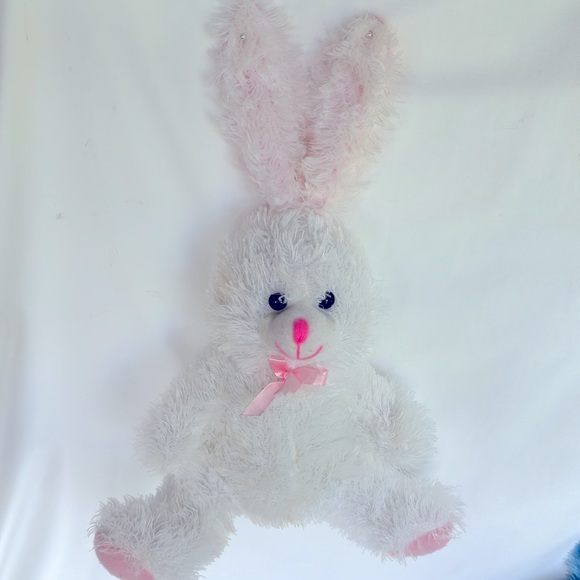 NWOT Set Of 2 Adorable Plus Easter Bunny White & Blue - Picture 4 of 8